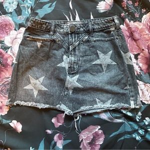 One Teaspoon Gray Star Skirt Size:25/ Medium